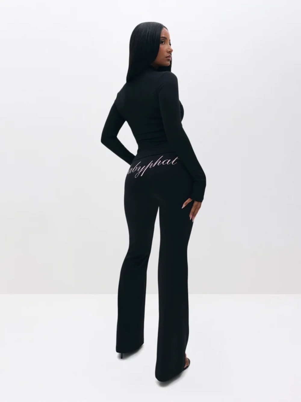 Baby Phat Women's Black Joggers-tracksuits set size M